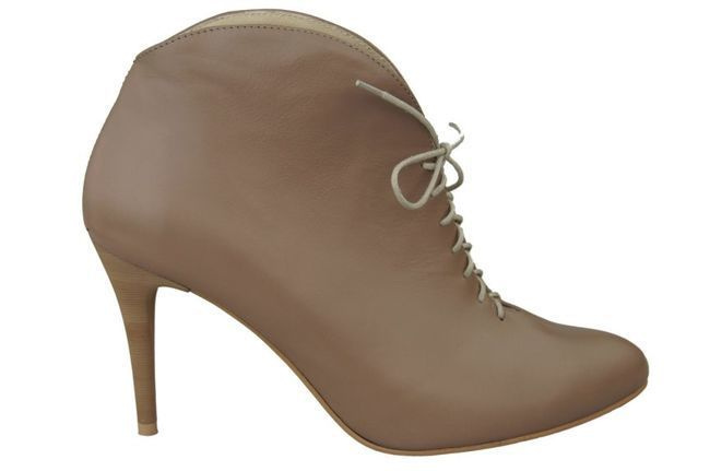 Obuv Dámské kozačky Cappuccin Dark Jaro / podzim přírodní kůže 955 ElitaBut