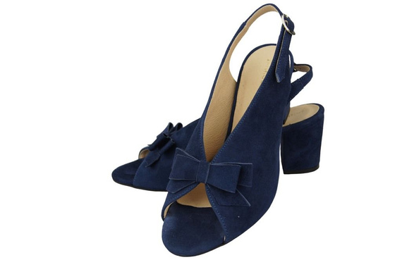 Dámská obuv Sandály Námořnická modrá semišová kůže 148 ElitaBut