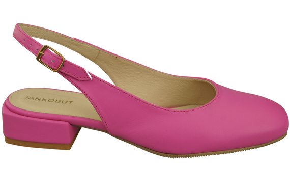 Dámská obuv Sandály Fuchsie Plochý podpatek Přírodní kůže 206 ElitaBut