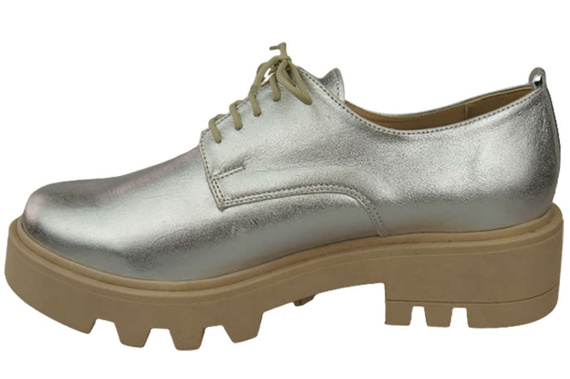 Dámské šněrovací boty Stříbrná kůže Natural 180 ElitaBut