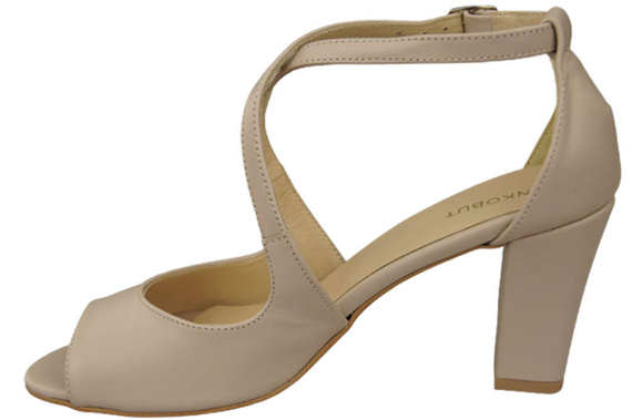 Dámská obuv Sandály Cappuccino Bright Natural Leather 186 ElitaBut