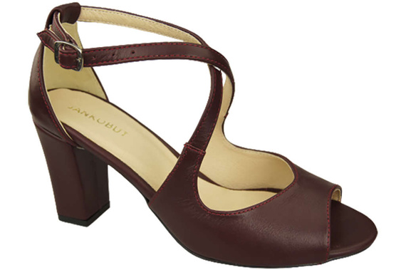 Dámská obuv Sandály Maroon Natural Leather 186 ElitaBut