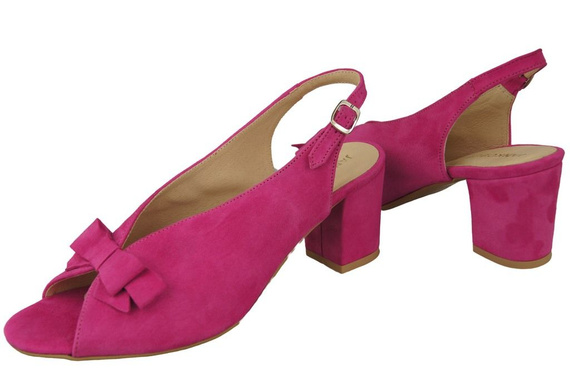 Dámská obuv Sandály Fuchsiová přírodní kůže Semiš 148 ElitaBut