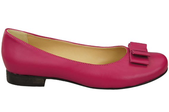 Dámské baleríny Přírodní kůže Fialová 702 ElitaBut