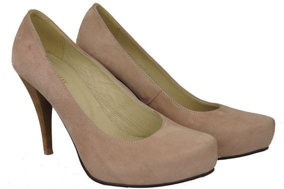 Dámská obuv Pumpkin Pink Suede Natural Leather 644 ElitaBut
