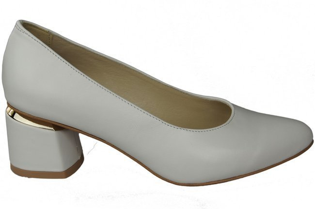 Dámská obuv White Natural Leather pumps 143 ElitaBut