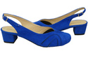 Dámská obuv Natural Leather Suede Sandals Azure 842 Z ElitaBut