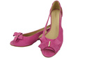 Dámské sandály Fuchsia Natural Suede Leather 994 Z Kombinace stylu a pohodlí ElitaBut