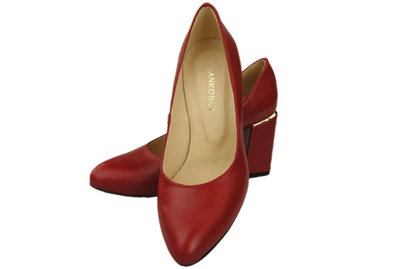 Dámská obuv Červená přírodní kůže 179 ElitaBut