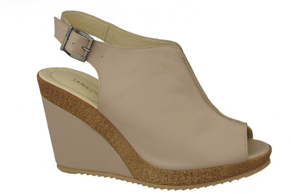 Obuv Dámské sandály Anchor Přírodní kůže Cappuccino Lico 992 ElitaBut