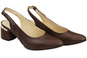 Dámská obuv Chocolate Sandals Natural Leather 196 ElitaBut