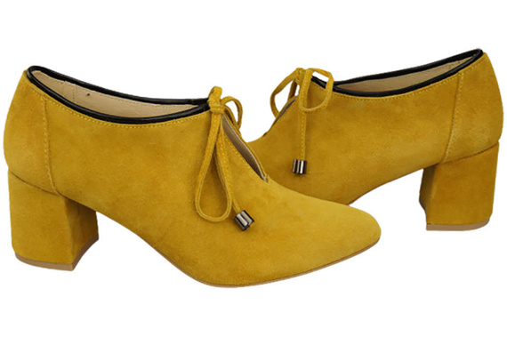 Dámská obuv Lemon polobotky Přírodní kůže velur 183 ElitaBut