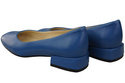 Pohodlná dámská obuv Modré ploché lodičky Přírodní kůže 204 ElitaBut