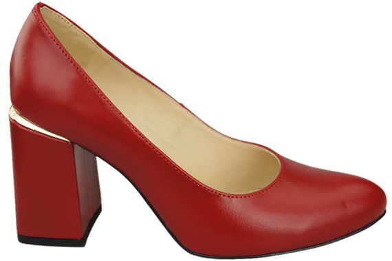 Dámská obuv Červená přírodní kůže 179 ElitaBut