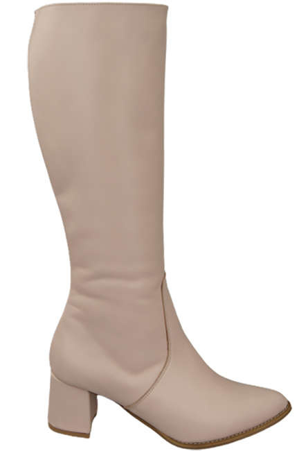 Dámské kozačky Classic přírodní kůže Powder pink 175 ElitaBut