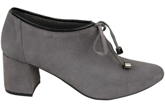 Dámská obuv Ash leather Velour polobotky 183 ElitaBut