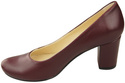 Dámské boty Classic Maroon Natural Leather Almond Nose pumps 201 ElitaBut
