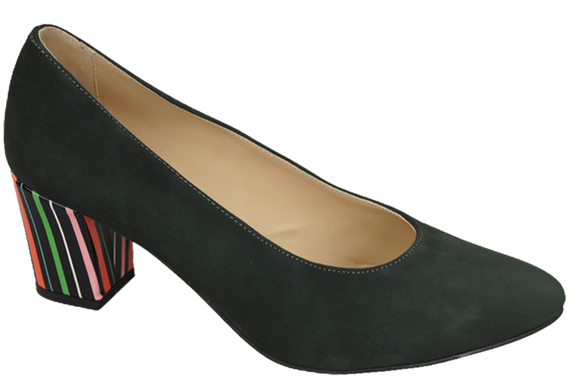 Dámská obuv Dámské lodičky Graphite semišové přírodní kůže Ozdobný podpatek 158 S ElitaBut