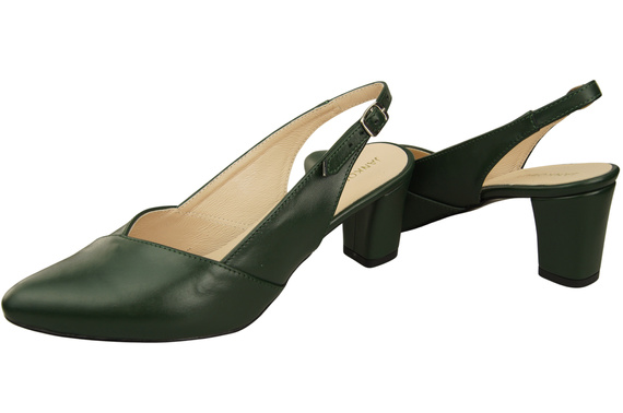 Dámská obuv Emerald Green Stiletto Sandály Natural Leather 217 ElitaBut