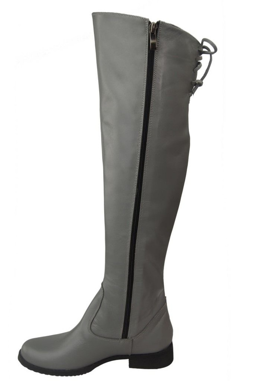 Dámské boty Ash white Musketeers svršky nad kolena Natural leather 121 ElitaBut