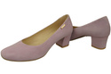 Pohodlná dámská obuv Bright Lilac Suede Natural Leather 172 Od ElitaBut