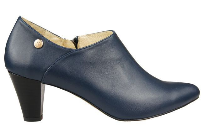 Obuv Dámské kozačky z přírodní kůže Námořnická modrá 864 ElitaBut