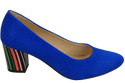 Dámská obuv Azure Natural Suede Leather Decorative Heel 158 With ElitaBut