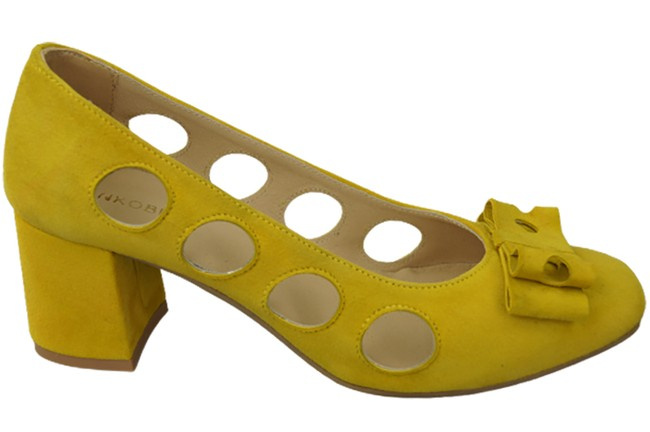 Dámské lodičky Lemon Přírodní semišová kůže 182 ElitaBut