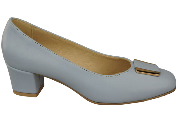 Dámská obuv Dámské lodičky Přírodní kůže 187 Světle modrá ElitaBut