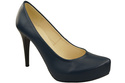 Dámská obuv Navy blue Stiletto pumps přírodní kůže 205 ElitaBut