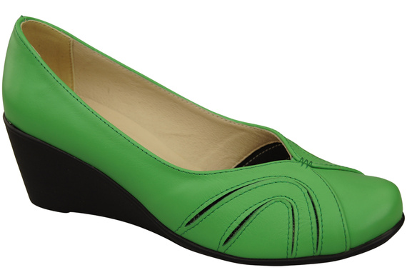 Lime Dámské lodičky se šněrováním z přírodní kůže 828 ElitaBut