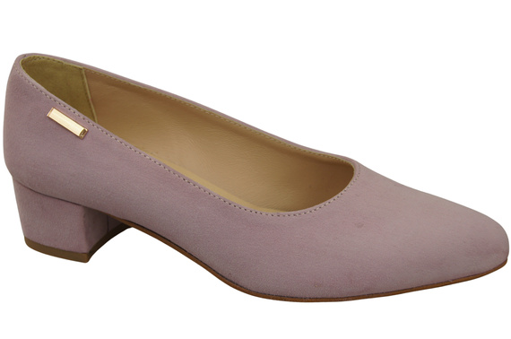 Pohodlná dámská obuv Bright Lilac Natural Suede Leather 220 od ElitaBut