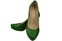 Dámská obuv Zelené lodičky Stiletto z přírodní kůže 205 ElitaBut