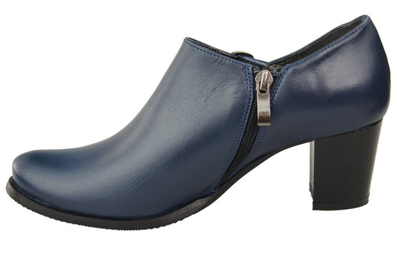 Dámské boty z přírodní kůže Navy blue 109 ElitaBut
