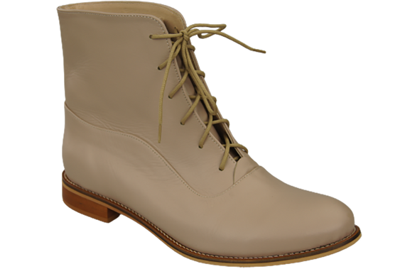 Dámské kozačky Cappuccino lico Jaro/podzim přírodní kůže 155 L ElitaBut