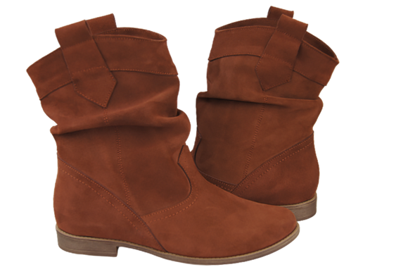 Dámské zimní boty Chestnut natural leather 117 Z ElitaBut