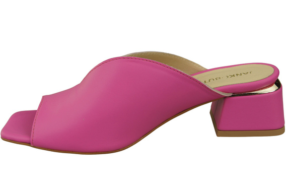 Dámská obuv na podpatku Fuchsiová přírodní kůže 210 ElitaBut