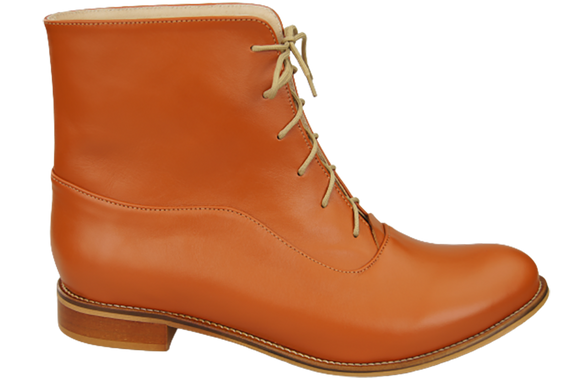 Dámské kozačky červené Jaro/podzim přírodní kůže 155 L ElitaBut