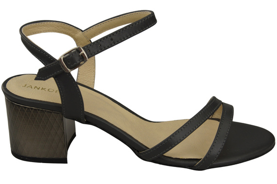 Dámská obuv Graphite Natural Leather 197 Smyslně odhalující sandály na nohy ElitaBut