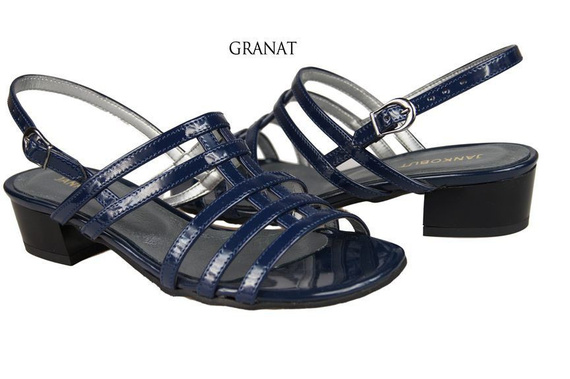 Dámské sandály na plochém podpatku Navy Blue 622 ElitaBut