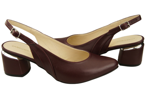 Dámská obuv Sandály Maroon Natural Leather 196 ElitaBut