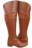 Dámské boty Brown Musketeers High over the knee natural leather 638 ElitaBut