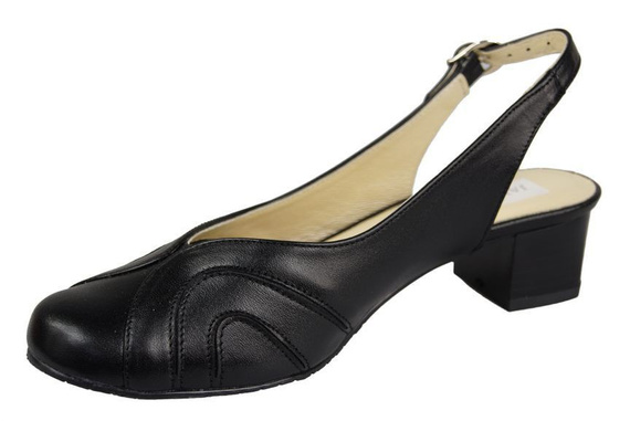 Dámská obuv Přírodní kůže Sandály Black 842 ElitaBut