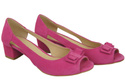 Dámské sandály Fuchsia Natural Suede Leather 145 Z ElitaBut