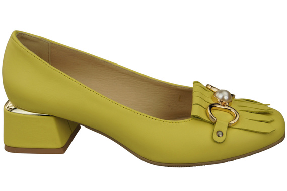 Dámská obuv Lemon Embellished Tassel pumps Přírodní kůže 195 ElitaBut