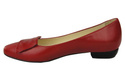 Dámské boty Balerina Red Natural leather 988 ElitaBut