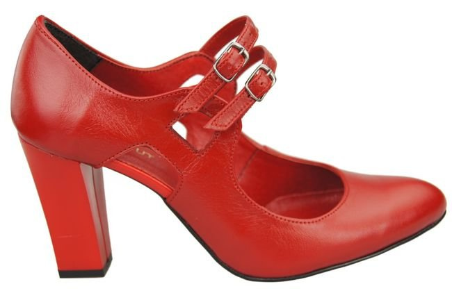 Dámská obuv Červené lodičky Přírodní kůže 105 ElitaBut