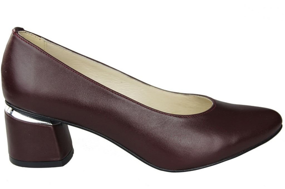 Dámská obuv Maroon Natural Leather pumps 143 ElitaBut