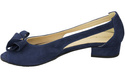 Dámské sandály Navy Blue Natural Suede Leather 994 s kombinací stylu a pohodlí ElitaBut