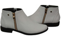 Dámská obuv Dámské boty White Warmed Natural Leather 872 Z Elitabut